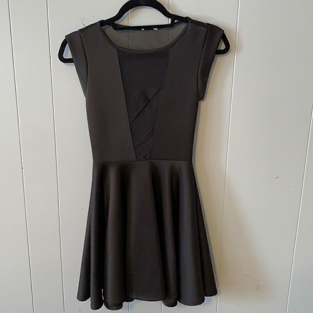 Black Dress with Sheer Dress Size Small